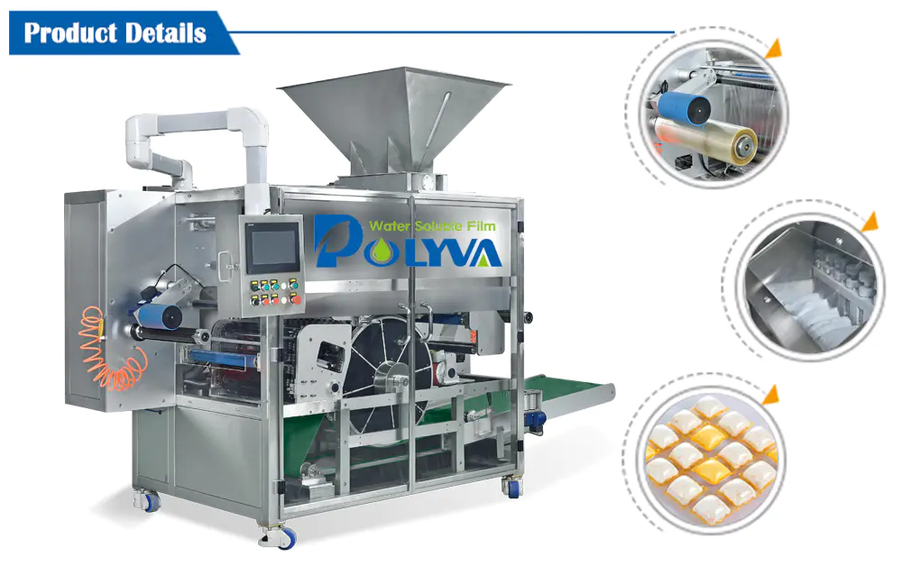 rotary drum-type water soluble packaging personalized for liquid pods