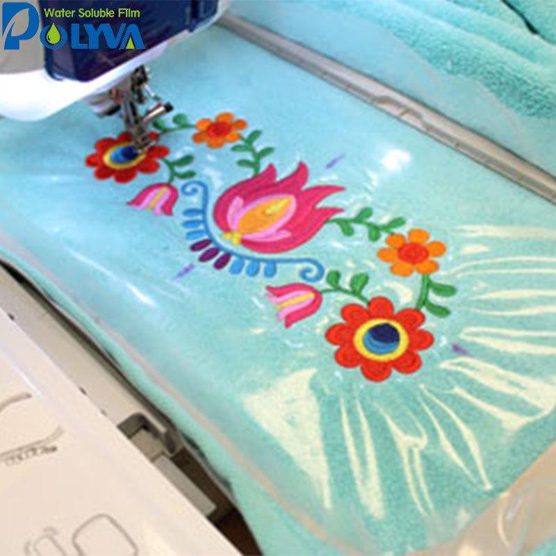 cold water soluble PVA film for Computer Embroidery