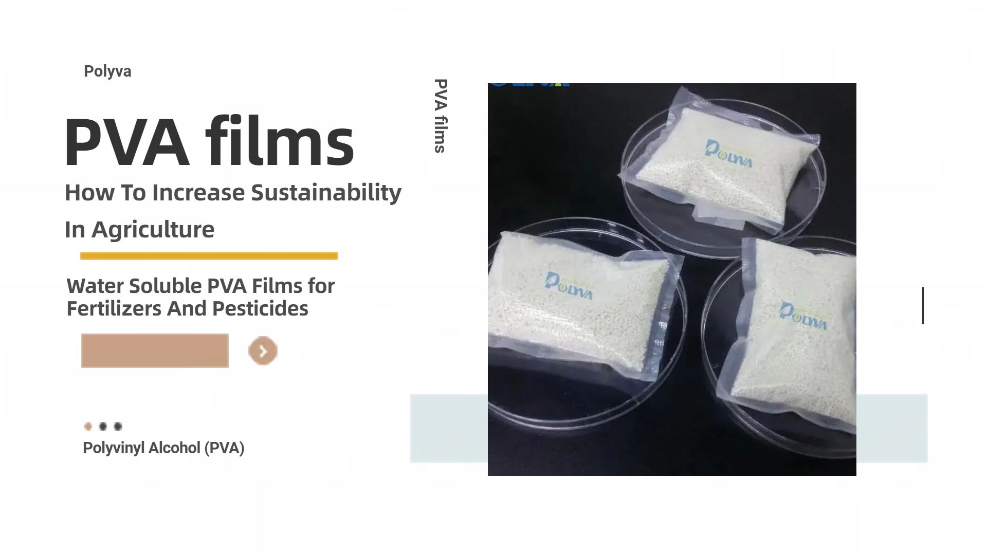 How To Increase Sustainability In Agriculture – Water Soluble PVA Films for Fertilizers And Pesticides