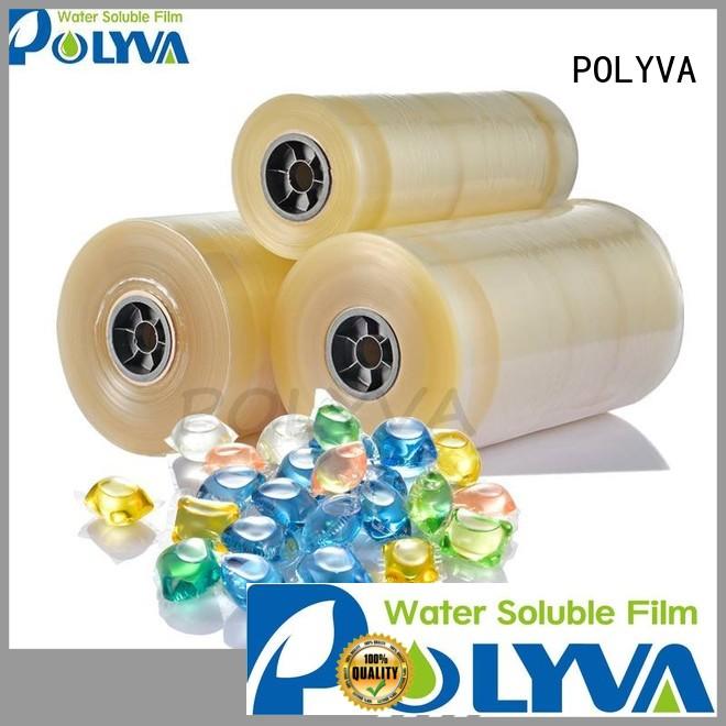 Custom pva cold water soluble film POLYVA packaging