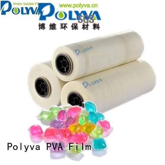 soluble cold water soluble film pods POLYVA Brand