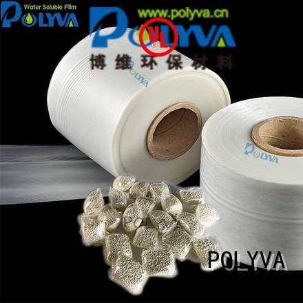 polyvinyl powder water dissolvable plastic POLYVA Brand company