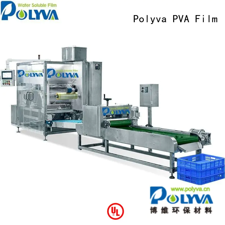 pods packaging machine pda POLYVA Brand water soluble film packaging supplier