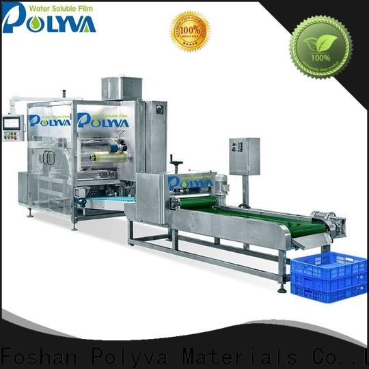 POLYVA custom water soluble film packaging personalized for liquid pods