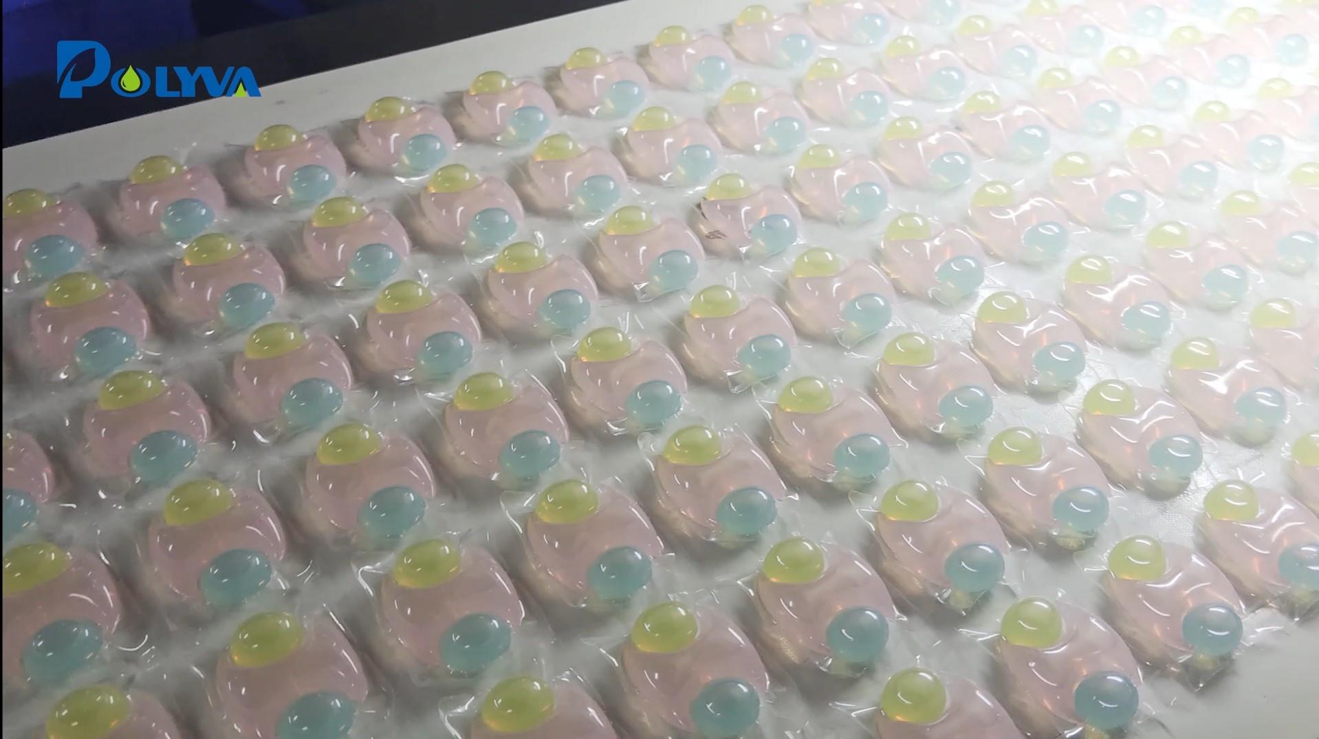 How does laundry detergent pods packaging machine producing pods?