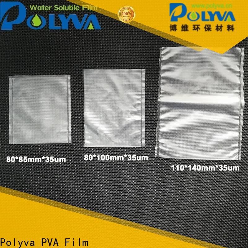 POLYVA eco-friendly dissolvable bags factory price for solid chemicals