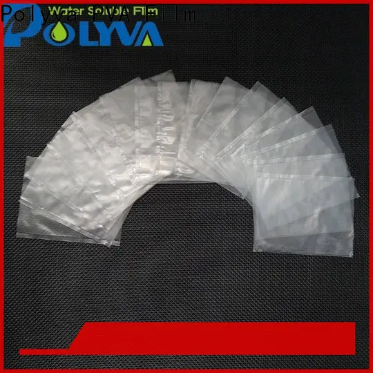 POLYVA eco-friendly water soluble laundry bags factory price for solid chemicals
