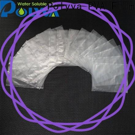 POLYVA high quality water soluble plastic bags factory for solid chemicals