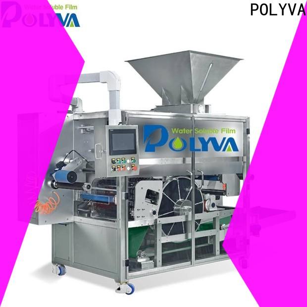 POLYVA water soluble packaging personalized for liquid pods