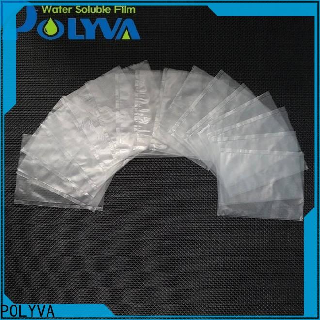 POLYVA high quality water soluble plastic bags factory price for solid chemicals