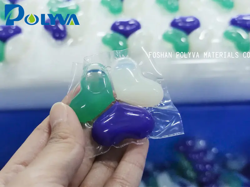 High capacity PVA/PVOH laundry detergent pods packing machine water soluble laundry capsules making machine|polyva