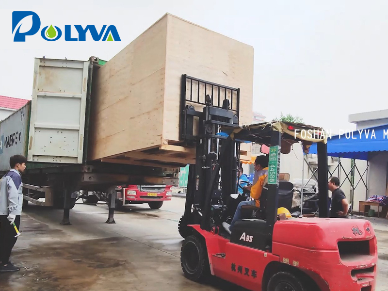 Polyva laundry bead packaging machine exported to Portugal