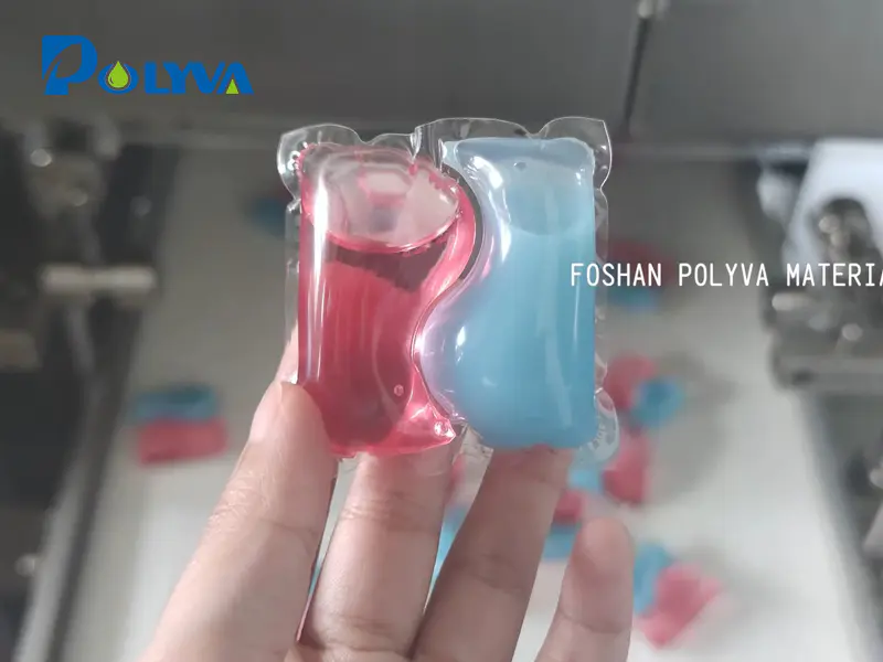 Polyva high efficient laundry pods packaging machine exported to Bulgaria