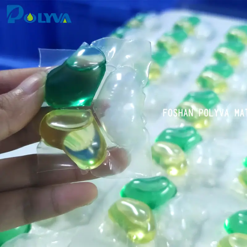 automatic dishwasher detergent pods capsule filling packing machine|polyva
