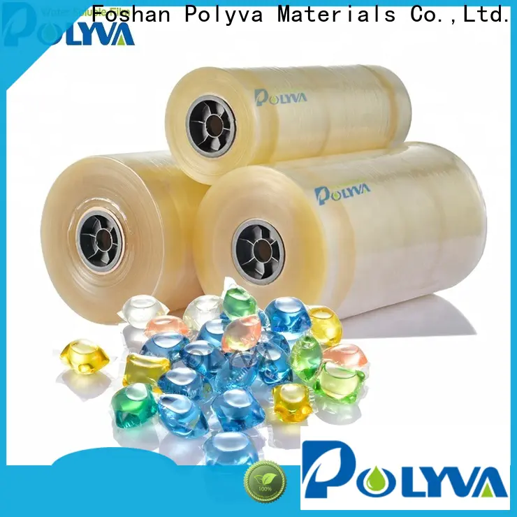 POLYVA water soluble film with custom services for packaging