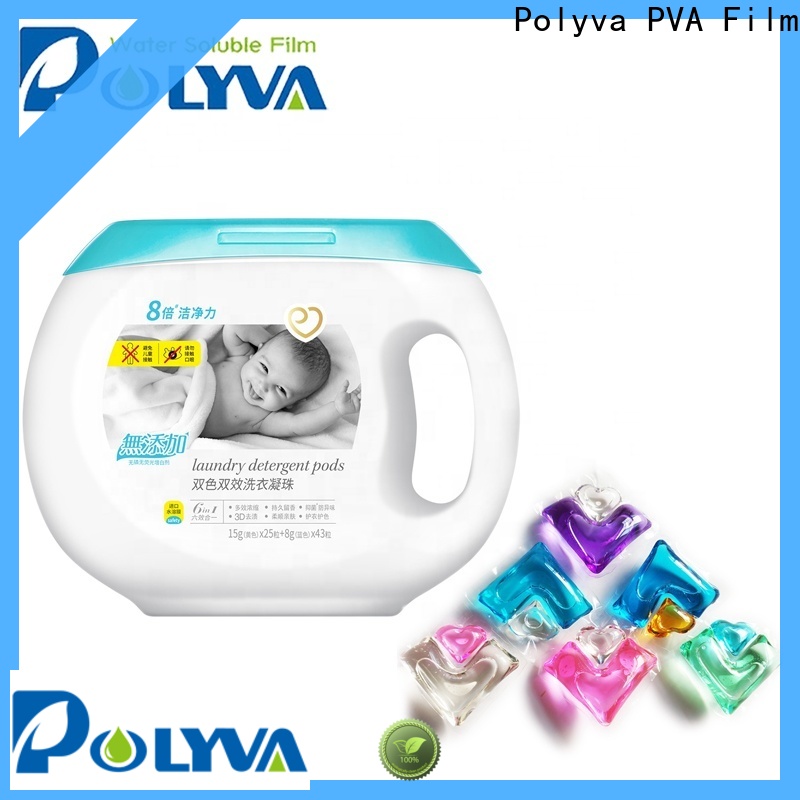 POLYVA laundry pods environmental-friendly for manufacturing