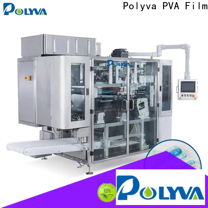 POLYVA pod packaging machine supplier for non aqueous system material washing powder