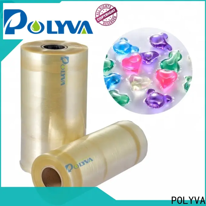 POLYVA water soluble film packaging with custom services for packaging