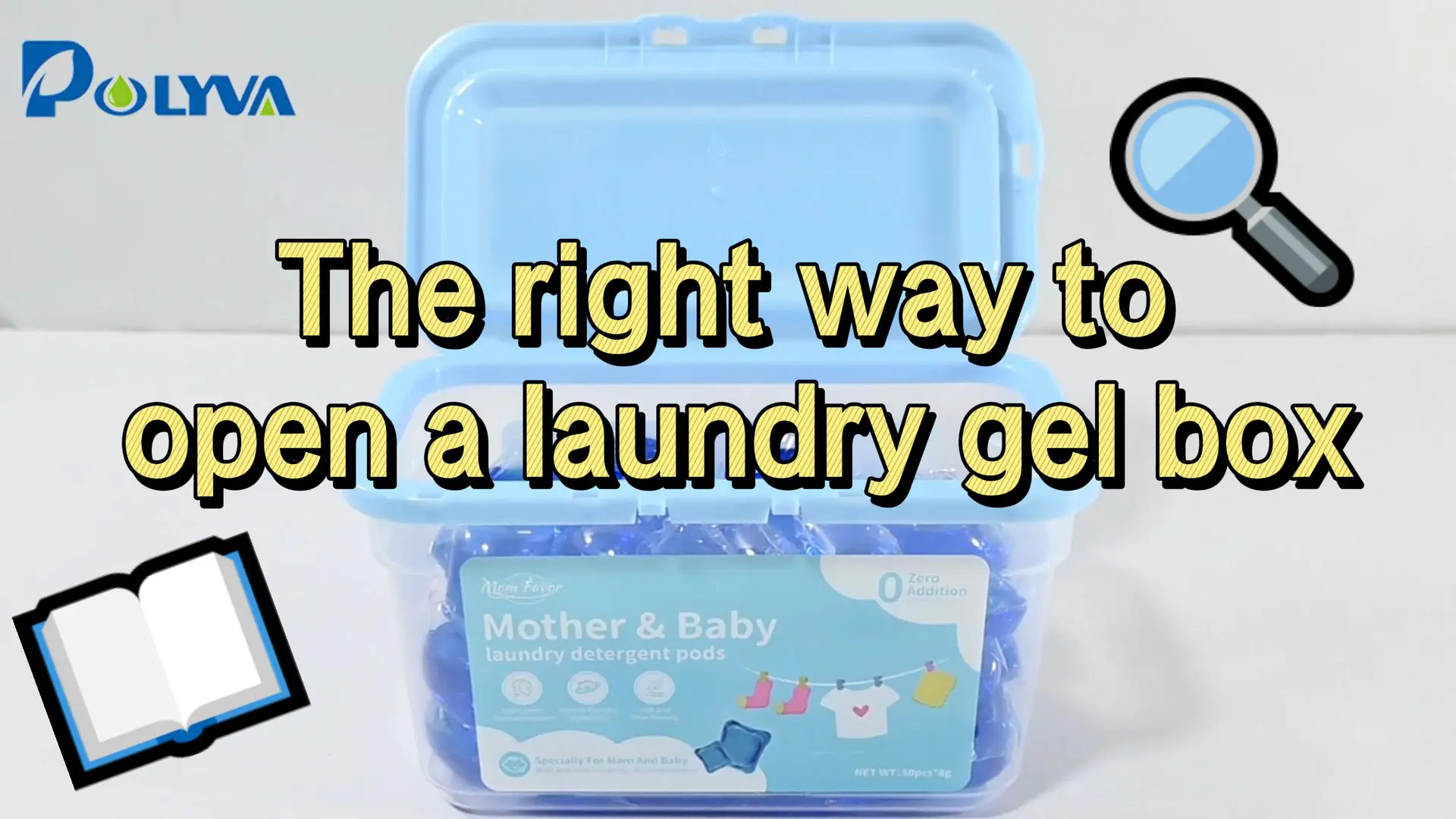 The right way to opena laundry gel box