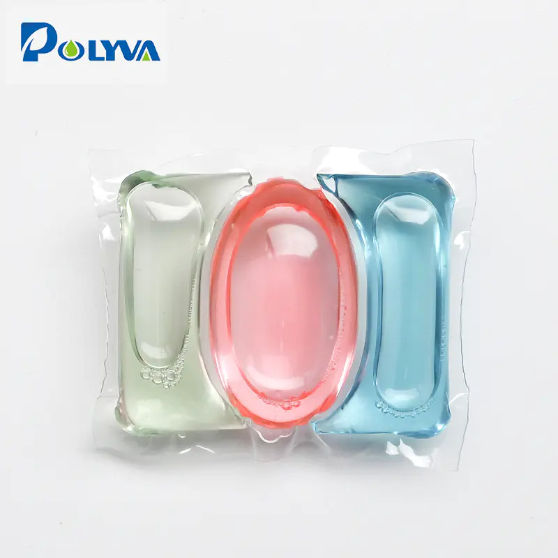 15g Polyva Eco Friendly Water-Soluble Packaging Three-in-one Laundry Pods wholesale