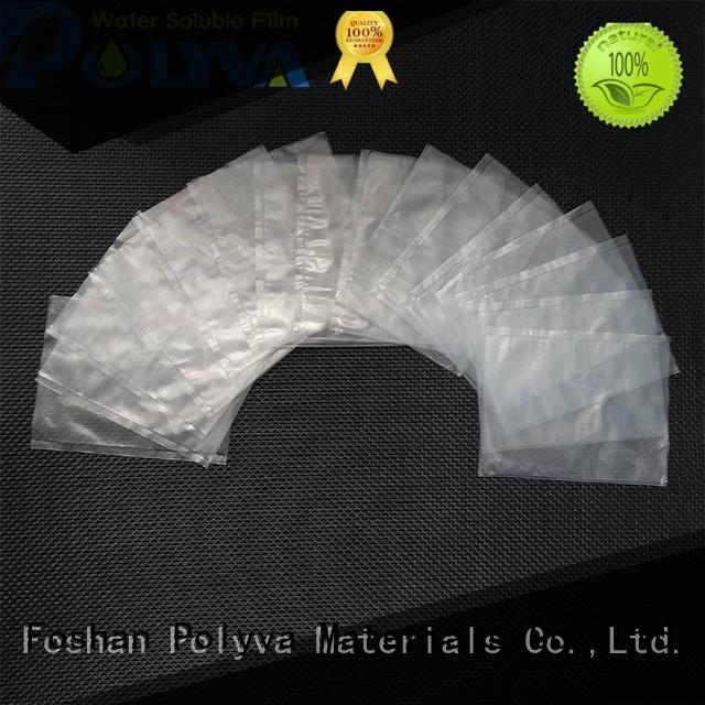 POLYVA environmentally friendly water soluble laundry bags factory price for solid chemicals