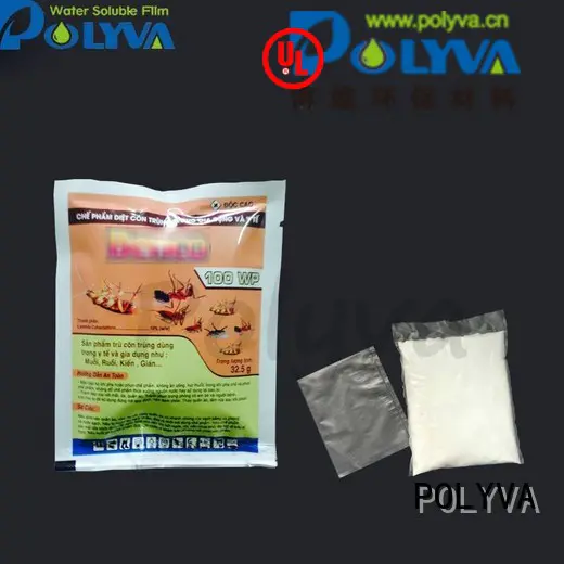 individually watersoluble pesticide Hot dissolvable plastic pesticide POLYVA Brand packaged
