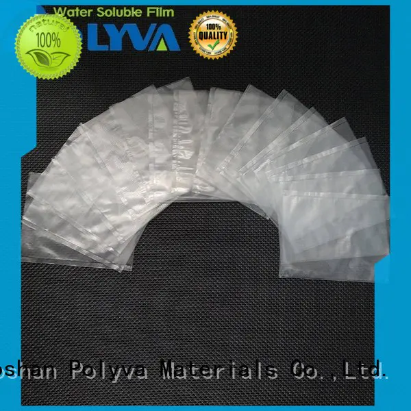 POLYVA water soluble plastic bags factory price for solid chemicals