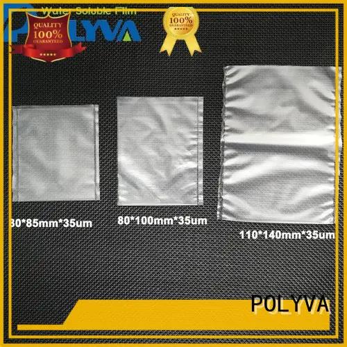 POLYVA environmentally friendly water soluble laundry bags wholesale for solid chemicals