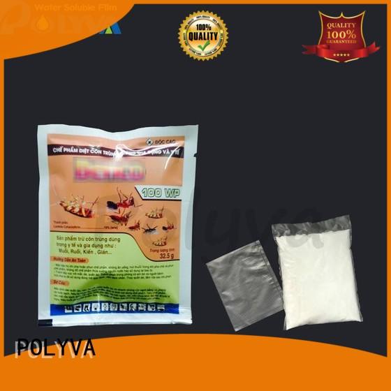 POLYVA PVA water soluble laundry bags wholesale for agrochemicals powder